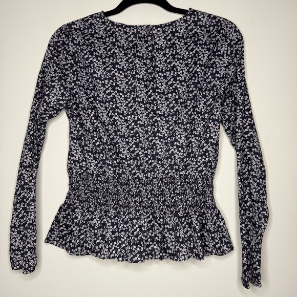 J. CREW X LIBERTY of LONDON Misti Valeria Boho Pintuck Floral Smocked Blouse - Picture 8 of 10